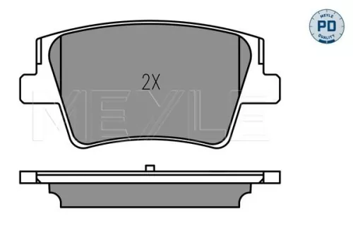 MEYLE Brake Pad Set, disc brake (025 240 0016/PD)