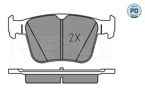 MEYLE Brake Pad Set, disc brake (025 250 0916/PD)