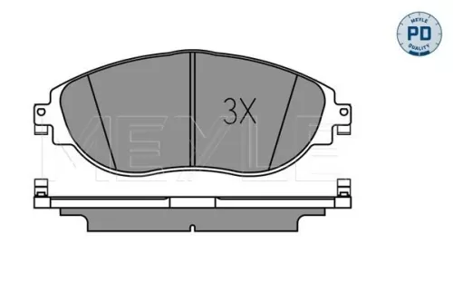 MEYLE Brake Pad Set, disc brake (025 251 1720/PD)