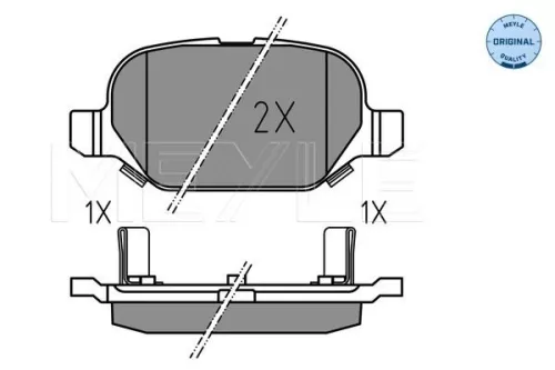 MEYLE Brake Pad Set, disc brake (025 254 1014)