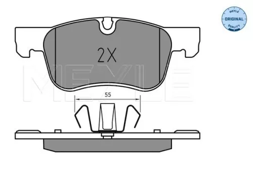 MEYLE Brake Pad Set, disc brake (025 258 3617)