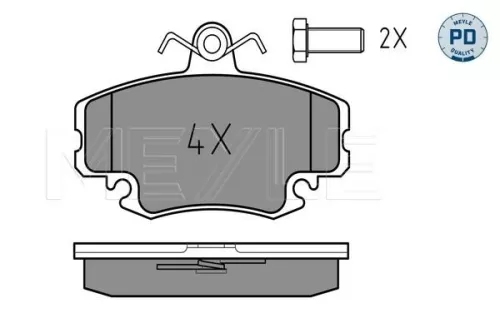 MEYLE Brake Pad Set, disc brake (025 214 6318/PD)
