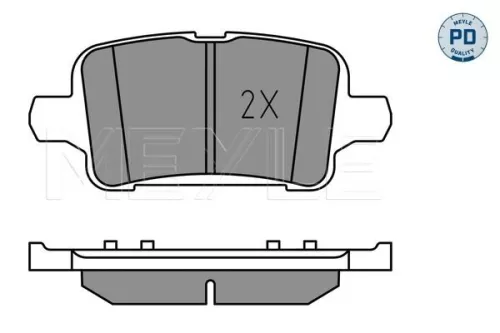 MEYLE Brake Pad Set, disc brake (025 221 2917/PD)