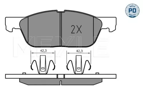 MEYLE Brake Pad Set, disc brake (025 224 1219)