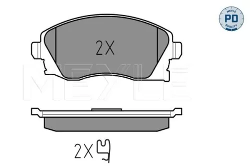 MEYLE Brake Pad Set, disc brake (025 232 2517/PD)