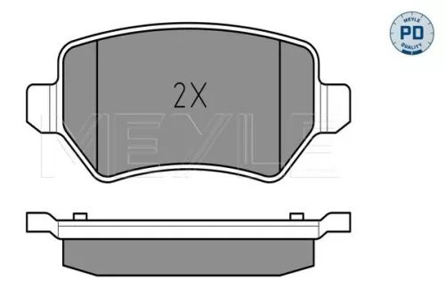 MEYLE Brake Pad Set, disc brake (025 234 1715/PD)