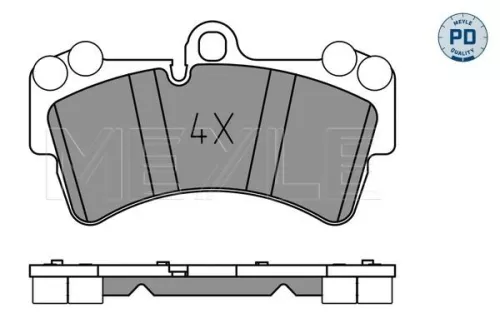 MEYLE Brake Pad Set, disc brake (025 236 9317/PD)