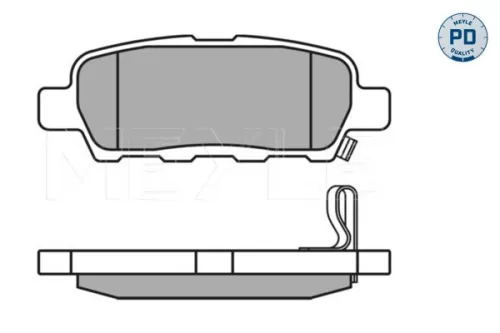 MEYLE Brake Pad Set, disc brake (025 238 7114/PD)