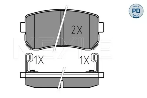 MEYLE Brake Pad Set, disc brake (025 243 2015/PD)