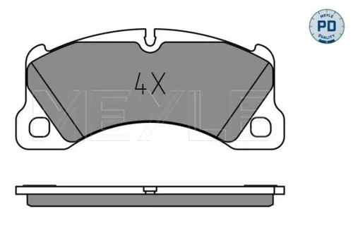MEYLE Brake Pad Set, disc brake (025 250 0717/PD)