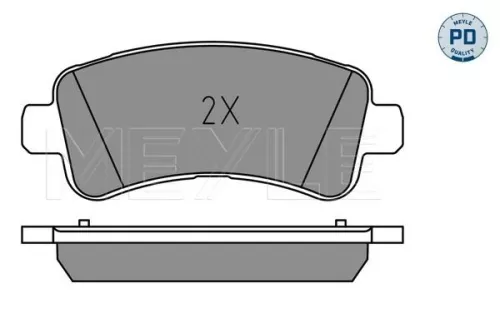 MEYLE Brake Pad Set, disc brake (025 259 8721/PD)