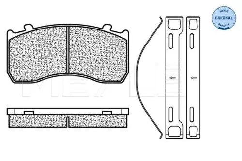 MEYLE Brake Pad Set, disc brake (025 290 4827)