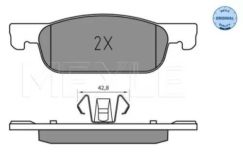 MEYLE Brake Pad Set, disc brake (025 225 2517)