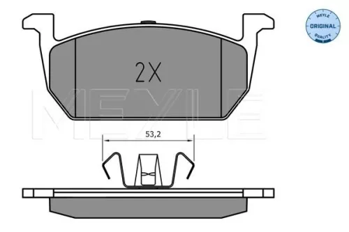MEYLE Brake Pad Set, disc brake (025 226 3117)