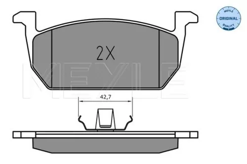MEYLE Brake Pad Set, disc brake (025 226 3117)