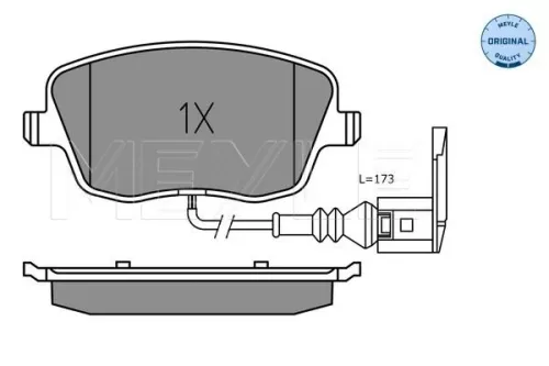 MEYLE Brake Pad Set, disc brake (025 235 8118/W)