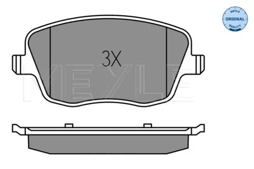 MEYLE Brake Pad Set, disc brake (025 235 8118/W)