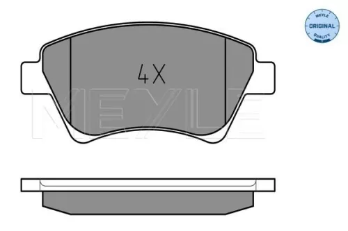 MEYLE Brake Pad Set, disc brake (025 239 3018)