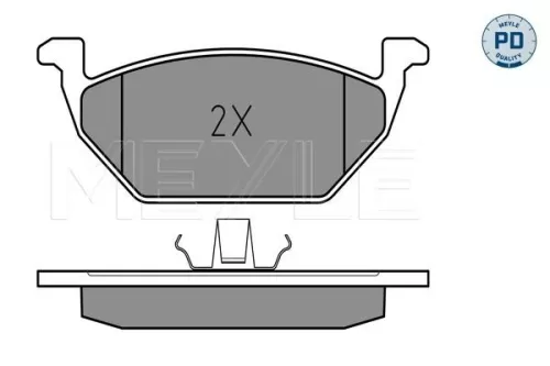 MEYLE Brake Pad Set, disc brake (025 231 3119/PD)