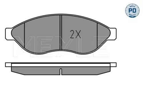 MEYLE Brake Pad Set, disc brake (025 244 6819-1/PD)