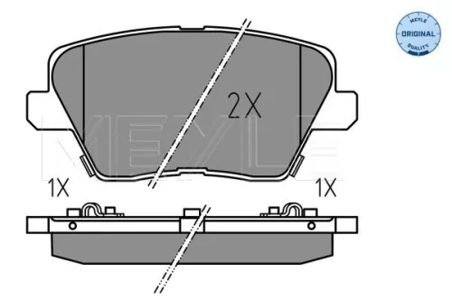 MEYLE Brake Pad Set, disc brake (025 226 7516)