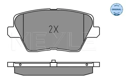 MEYLE Brake Pad Set, disc brake (025 226 7516)