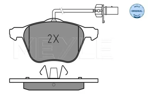 MEYLE Brake Pad Set, disc brake (025 232 6920/W)