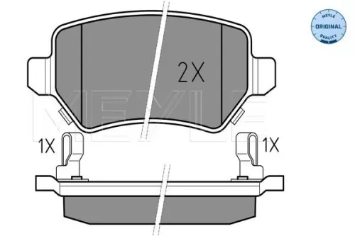 MEYLE Brake Pad Set, disc brake (025 234 1715/W)