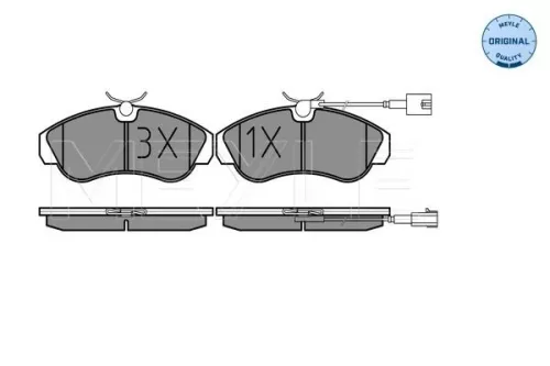 MEYLE Brake Pad Set, disc brake (025 236 0319/W)