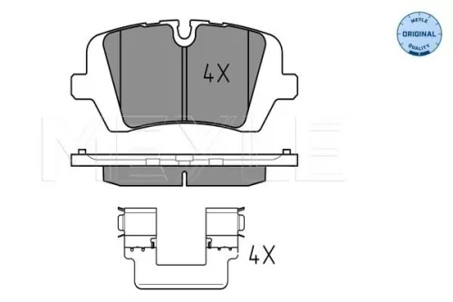 MEYLE Brake Pad Set, disc brake (025 257 2016)