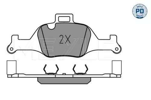 MEYLE Brake Pad Set, disc brake (025 259 0018/PD)