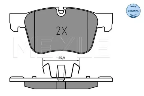 MEYLE Brake Pad Set, disc brake (025 258 3317)