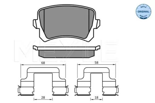 MEYLE Brake Pad Set, disc brake (025 244 8317)