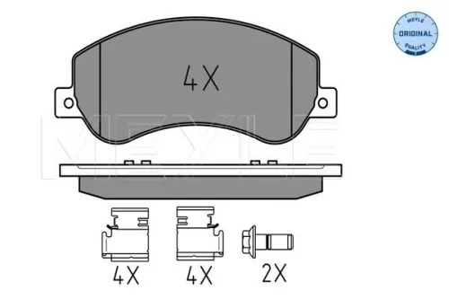 MEYLE Brake Pad Set, disc brake (025 244 8418)