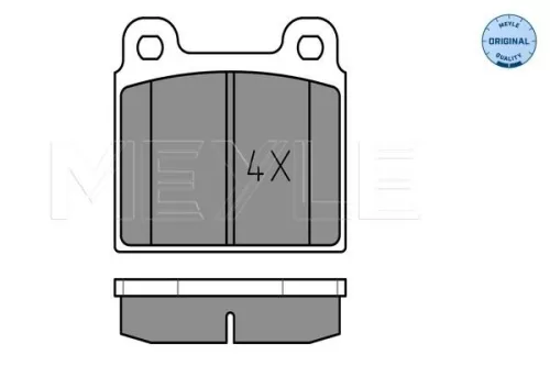 MEYLE Brake Pad Set, disc brake (025 200 1118)