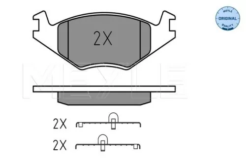 MEYLE Brake Pad Set, disc brake (025 208 8717)