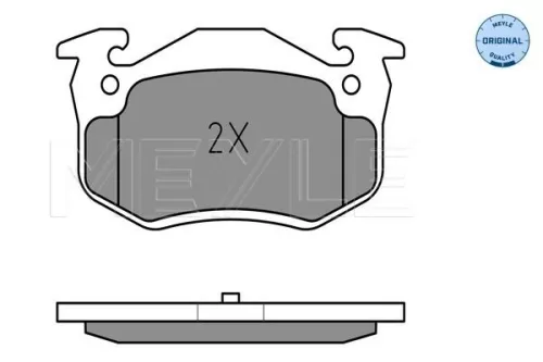 MEYLE Brake Pad Set, disc brake (025 209 7311)