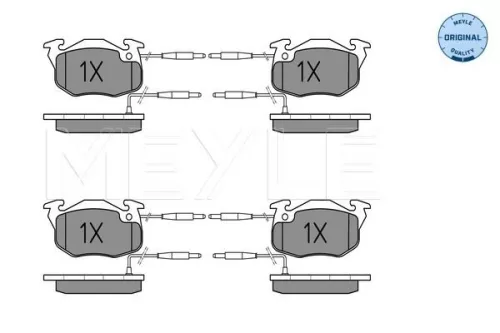 MEYLE Brake Pad Set, disc brake (025 214 1418/W)