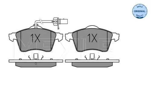 MEYLE Brake Pad Set, disc brake (025 218 8519/W)