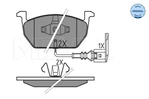 MEYLE Brake Pad Set, disc brake (025 220 3517)