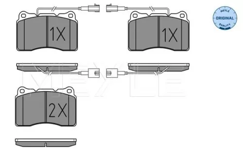 MEYLE Brake Pad Set, disc brake (025 230 9216/W)