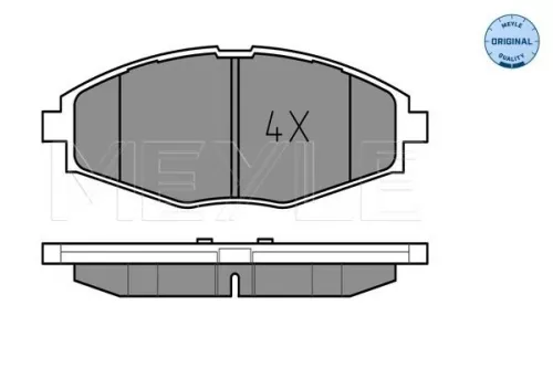 MEYLE Brake Pad Set, disc brake (025 232 4117)