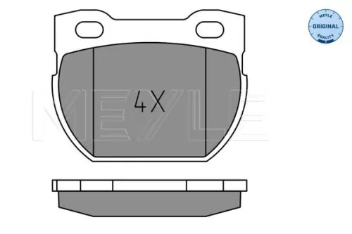 MEYLE Brake Pad Set, disc brake (025 234 7118)