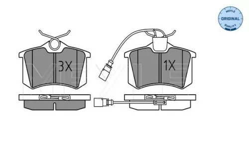 MEYLE Brake Pad Set, disc brake (025 235 5417/W)