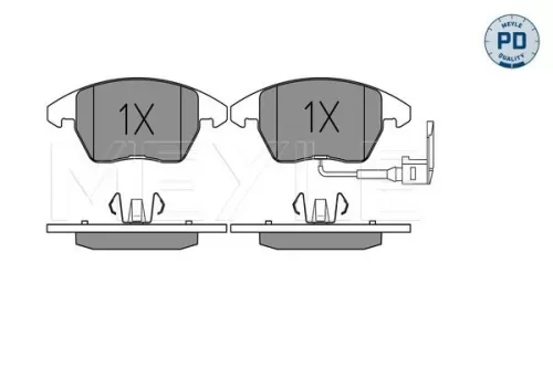 MEYLE Brake Pad Set, disc brake (025 235 8720/PD)
