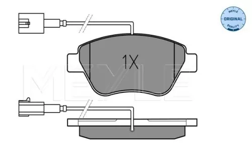 MEYLE Brake Pad Set, disc brake (025 237 0517/W)