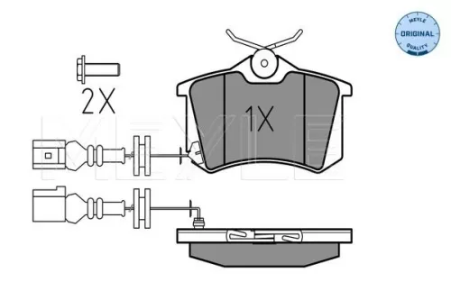 MEYLE Brake Pad Set, disc brake (025 238 2317/W)