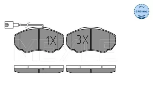 MEYLE Brake Pad Set, disc brake (025 239 1719/W)