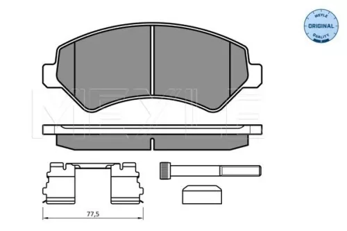 MEYLE Brake Pad Set, disc brake (025 244 6619/W1)
