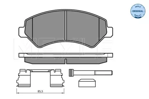MEYLE Brake Pad Set, disc brake (025 244 6619/W2)